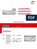 Sesión 3 - PPT - Ecuaciones Cuadráticas-Aplicaciones