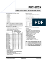 PIC16C5X - EPROM/ROM-Based 8-Bit CMOS Microcontroller Series - 30453c