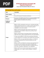 Policy and Procedure Template