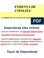 Dependenta de Dumnezeu