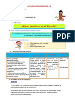 D1 A2 SESIÓN ¿Cómo Decidimos en El Día A Día