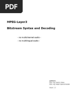 MPEG Layer3 Bitstream Syntax and Decoding