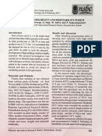 Studies On Variability and Heritability in Rice