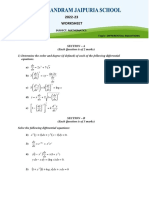 SC - 9, Xii, Differential Equations