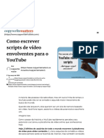 Como Escrever Scripts de Vídeo Envolventes Do YouTube - Copywrite É Importante