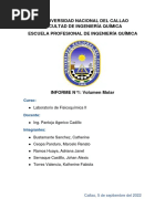 INFORME 1,2 y 3 - FISICOQUIMICA II