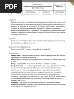 LOG-P-AMPM Procedimiento de Aprobación y Monitoreo de Proveedores de Materia Prima