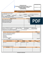 Formulario Unico Declaración Juramentada de Bienes Y Rentas Y Actividad Economica Privada Persona Natural (LEY 190 DE 1995)