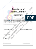 Anatomy Postgraduate Logbook 