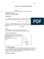 Lucrare de Laborator - Pendulul Gravitational