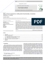 Effect of Heat Treatment On Milk Protein Functionality at Emulsion Interfaces