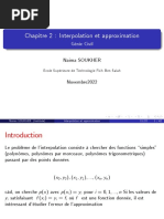 Interpolation Et Approximation