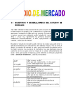 Estudio de Mercado.