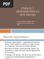 Unidad 1. Argumentación