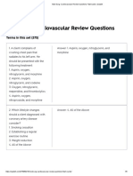 Med-Surg - Cardiovascular Review Questions Flashcards - Quizlet