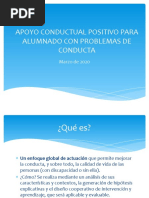 Apoyo Conductual Positivo para Alumnado Con Problemas de Conducta Def