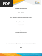 Aplicación de Cuantificadores y Proposiciones Categóricas - Karolayn - Velasquez.