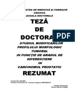 Studiul Modificarilor Profilului Morfologic Tumoral in Functie de Gradul de Diferentiere in Carcinomul Prostatic