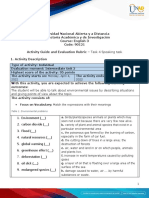 Unit 2 - Task 4 - Speaking Task - Activity Guide and Evaluation Rubric