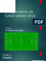 El Reglamento de Fútbol Versión 2020