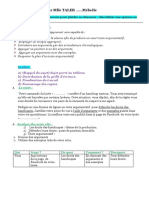 Production Écrite 2AS 2e Objet D'étude