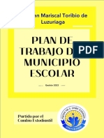 Plan de Trabajo - Municipio Escolar 2023