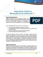 B1 (T) U1 C2 Seguridad, Higiene y Manipulación de Alimentos