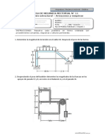 Práctica de Mecánica Vectorial #11 Tema: Análisis Estructural - Armazones y Máquinas