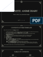 Killer Note - Anime Diary by Slidesgo