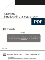 Semana 01 Clase AlgoritmoIntrodProgramación CRM