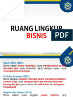 Ruang Lingkup Dan Lingkungan Bisnis