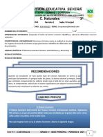 Guia # 5 Grado 3 Ciencias Naturales