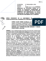 Denuncia Constitucional Contra Magistrados Del Tribunal Constitucional Del Perú (Escrito #2)