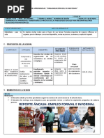 Sesion de Aprendizaje Organizacion Del Ecosistema