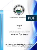 Module 2 Quality Service Management in Tourism and Hospitality