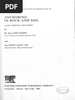 Anchoring in Rock An S IL: Dr. Ing. L O Hobst