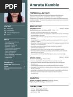 Amruta Sachin Kamble (CV - Resume)