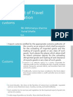 Assignment of Travel Documentation: Airport Customs