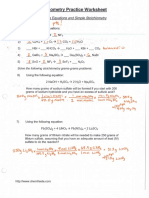 Stoichiometry Study Guide Answers