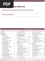 REM Criminal Procedure and Special Proceedings TEXT, NOTES and CASES