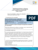 Guía de Actividades y Rúbrica de Evaluación - Unidad 3 - Etapa 4 - Construyendo Aplicaciones Web