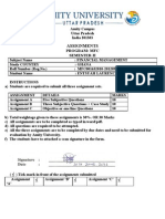 Assignments: Program: MFC Semester-Ii