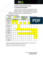 Implantacion Del Sistema de Gestion de Calidad (Cronograma)