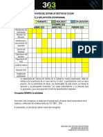 Implantacion Del Sistema de Gestion de Calidad