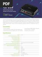 Mini Panel de Control Basado en IP de Dos Puertas: Características