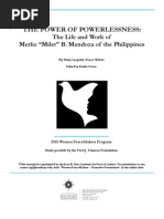 The Power of Powerlessness: The Life and Work of Merlie "Milet" B. Mendoza of The Philippines