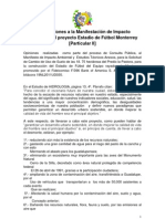 Observaciones Particular II A La Manifestación de Impacto Ambiental Del Proyecto Estadio de Fútbol Monterrey (22-07-2011)