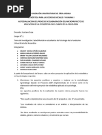 Autoevaluación Microproyecto de Estadística en El Campo de La Psicología