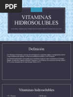 Vitaminas Hidrosolubles