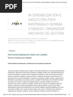 W Sensibilización e Inducción PSHV Mintrabajo Norma 210602021 Organizar Archivos de Gestión